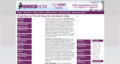 Desktop Screenshot of hired-now.net